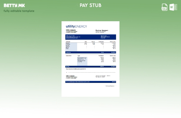 модерен стил Уплатница за комунални услуги. шаблон